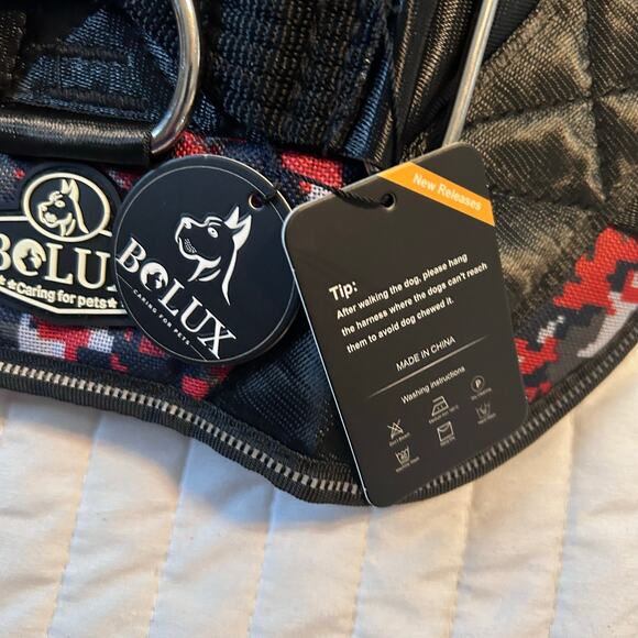 BoLux Tactical Dog Harness – NWT – XL Red or L Gray – No Pull – Heavy Duty - Picture 3 of 11